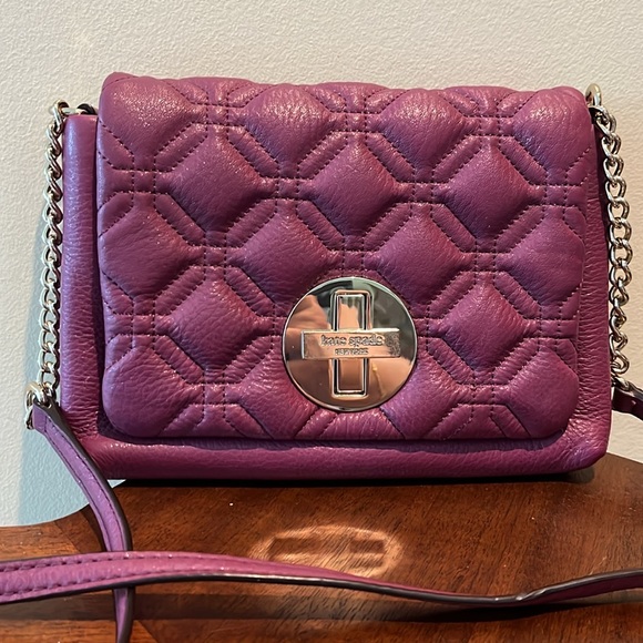 kate spade Handbags - Kate Spade  Astor Court Naomi Crossbody bag  Quilted  Leather Raspberry Turnlock